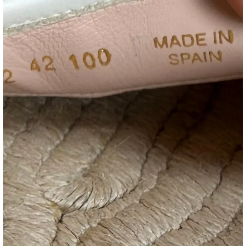 Size 42EU/9US - Gucci Canvas Logo Beige Espadrilles NEW